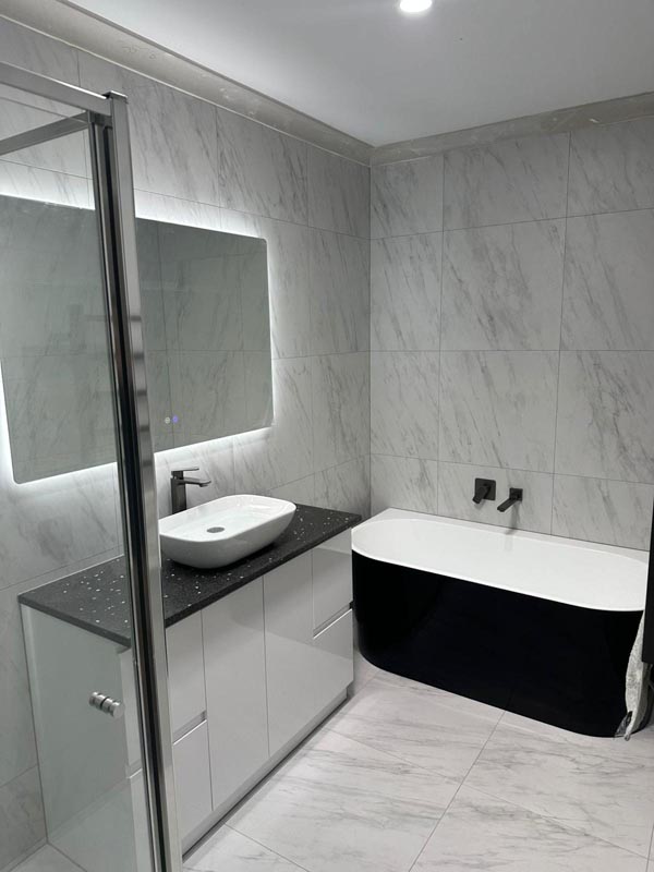 Bathroom with Freestanding Bath