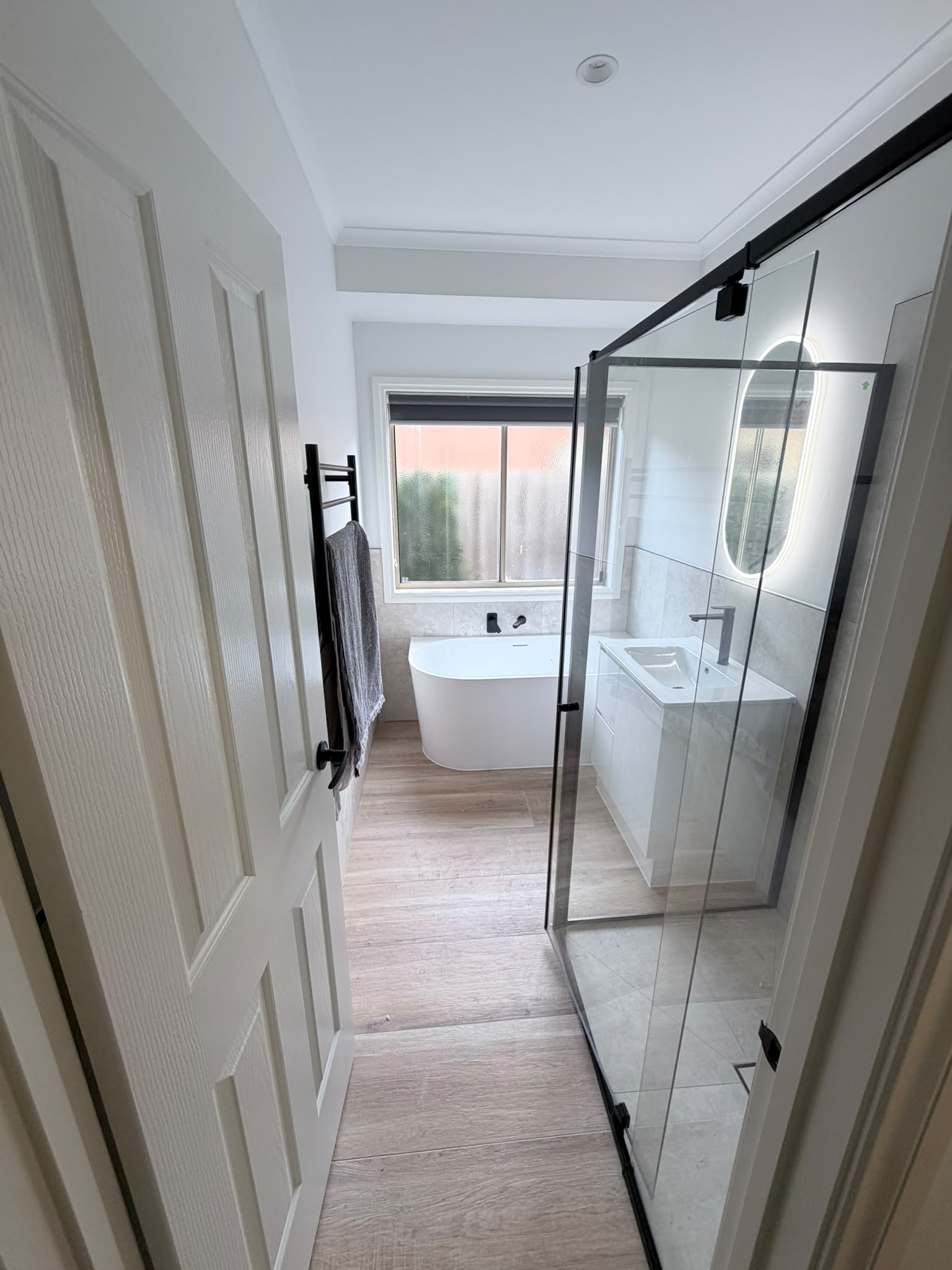 Modern bathroom renovation