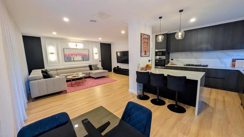 Open-Plan Kitchen and Living